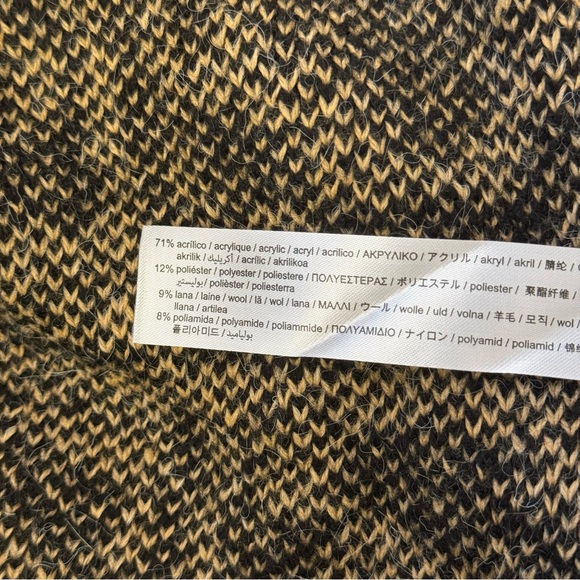 Zara Sweater Grandmacore Neckline Jacquard Patchwork Women Yellow Women XS - S - Picture 10 of 10